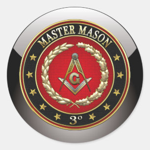 [500] Master Mason, 3rd Degree [Special Edition] Classic Round Sticker