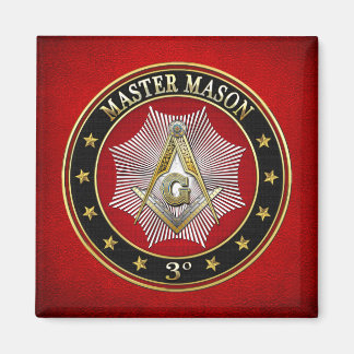 [500] Master Mason - 3rd Degree Square & Compasses Magnet