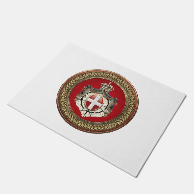 [500] Order of Malta - SMOM Coat of Arms Doormat (Angled)