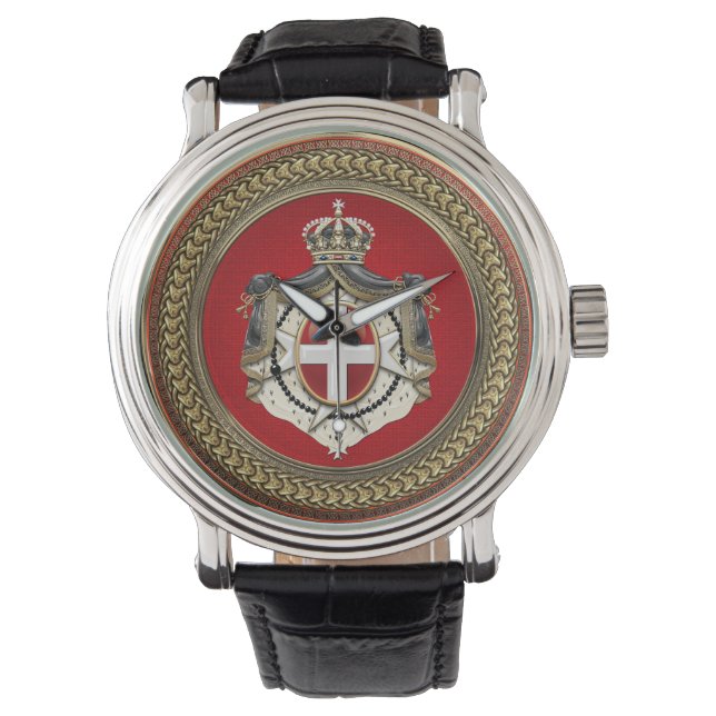 [500] Order of Malta - SMOM Coat of Arms Watch (Front)