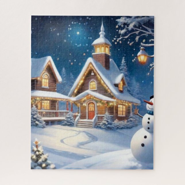 500 Piece Christmas Puzzles - Winter Glow (Vertical)