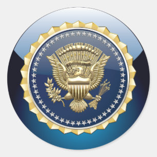 [500] Presidential Service Badge [PSB] Classic Round Sticker