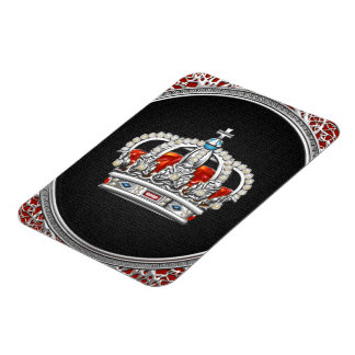 [500] Prince-Princess King-Queen Crown [Silver] Magnet