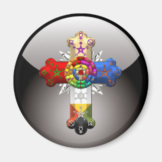 [500] Rosy Cross (Rose Croix) Magnet