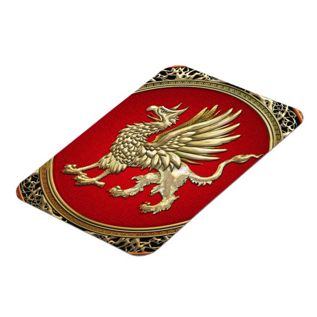[500] Sacred Gold Griffin Magnet (Left Side)