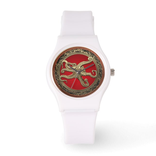 [500] Sacred Gold Octopus in Defensive Posture Watch (Front)
