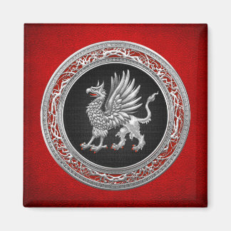 [500] Sacred Silver Griffin Magnet