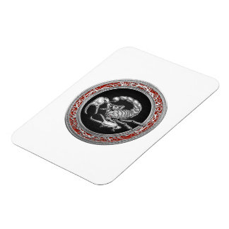 [500] Sacred Silver Scorpion on Black Magnet