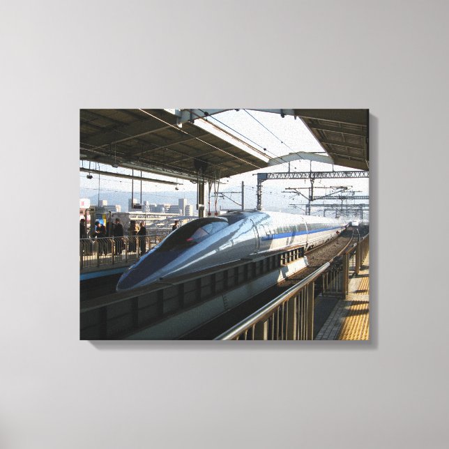 500 Series Shinkansen 新幹線 Bullet Train Canvas Print (Front)