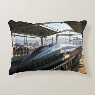 500 Series Shinkansen 新幹線 Bullet Train Decorative Cushion