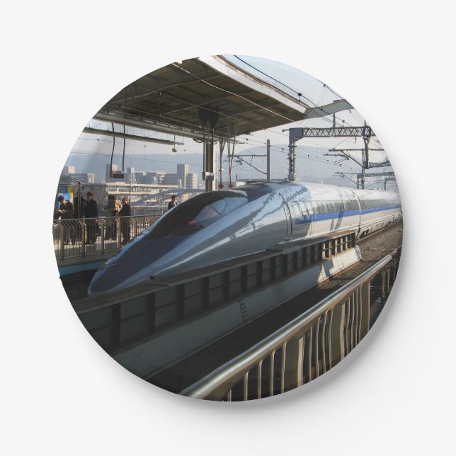 500 Series Shinkansen 新幹線 Bullet Train Paper Plate (Front)