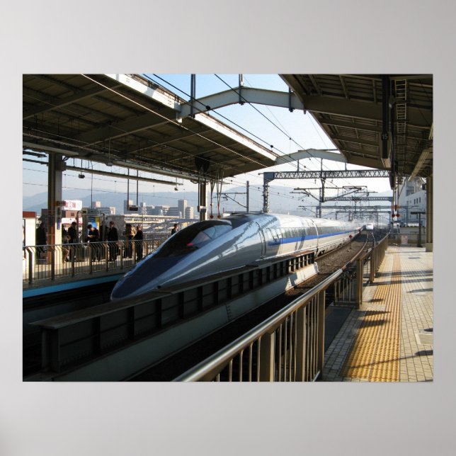 500 Series Shinkansen 新幹線 Bullet Train Poster (Front)