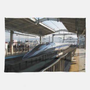 500 Series Shinkansen 新幹線 Bullet Train Tea Towel
