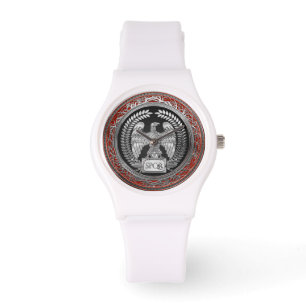 [500] Silver Roman Imperial Eagle Watch