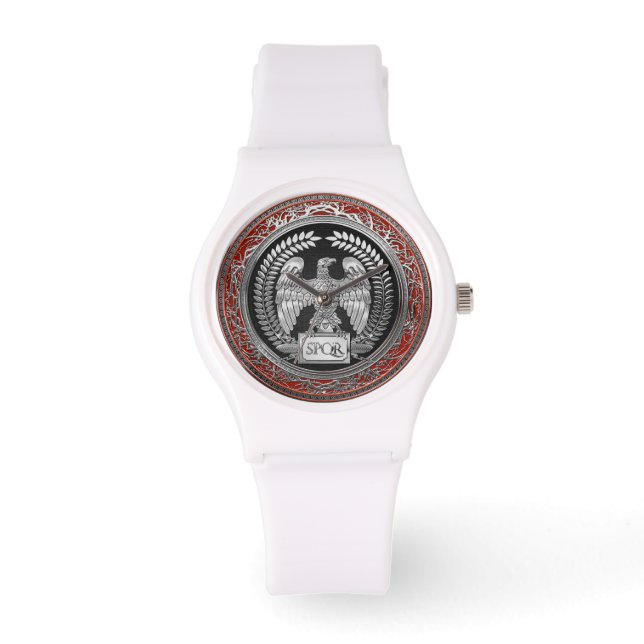[500] Silver Roman Imperial Eagle Watch (Front)