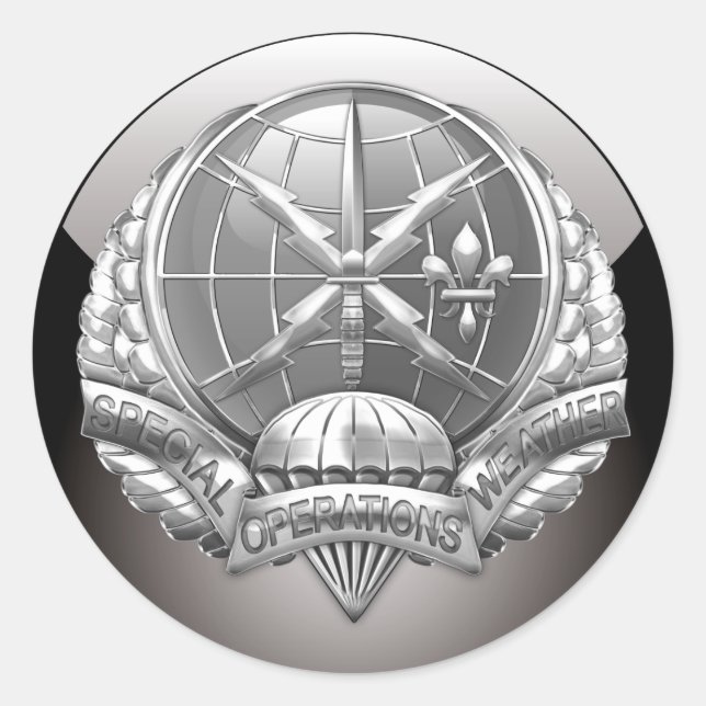 [500] SOWT Badge [Crest] Classic Round Sticker (Front)