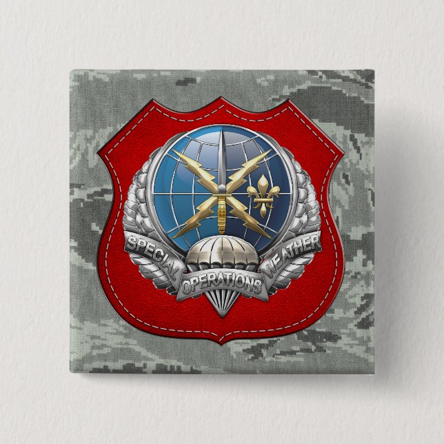 [500] SOWT Emblem 15 Cm Square Badge (Front)