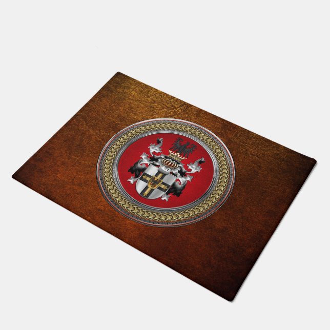 [500] Teutonic Order Coat of Arms Doormat (Angled)