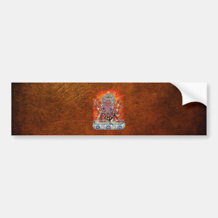 [500] Tibetan Thangka  - Wrathful Deity Hayagriva Bumper Sticker