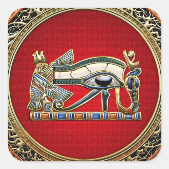 [500] Treasure Trove: The Eye of Horus Square Sticker (Front)
