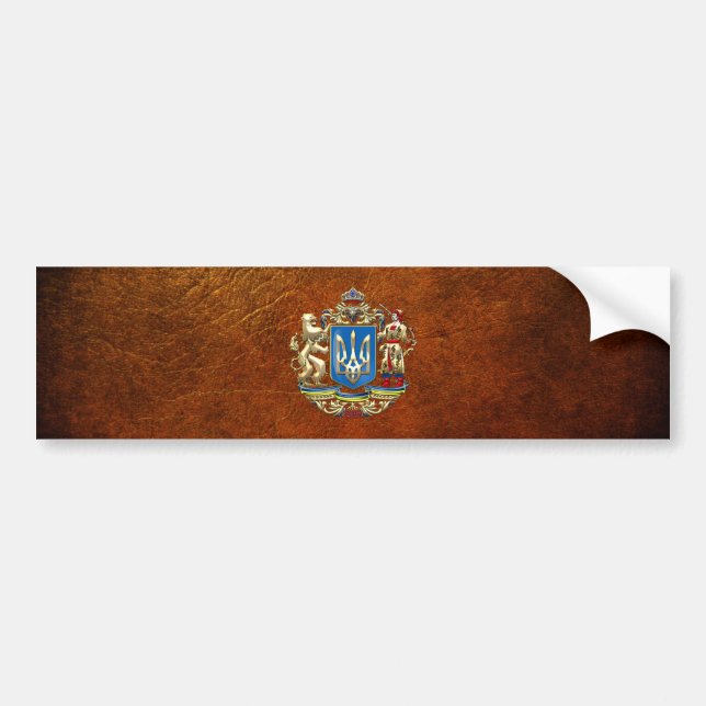 [500] Ukraine: Proposed Greater Coat of Arms Bumper Sticker (Front)