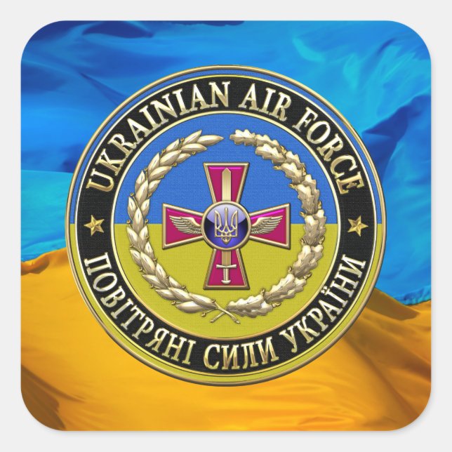 [500] Ukrainian Air Force [Special Edition] Square Sticker (Front)