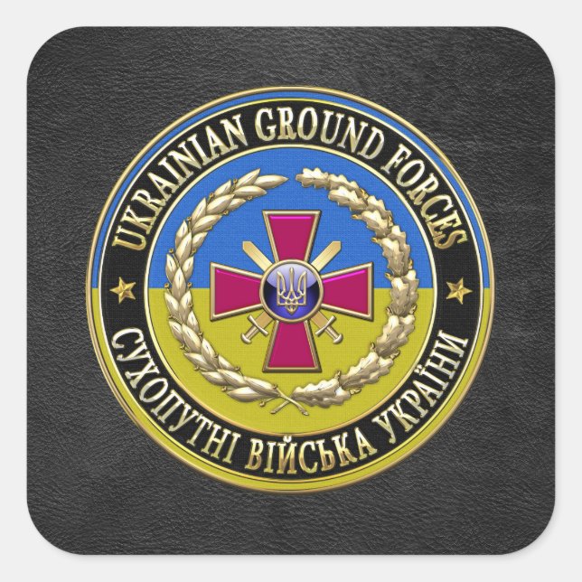 [500] Ukrainian Ground Forces [Special Edition] Square Sticker (Front)