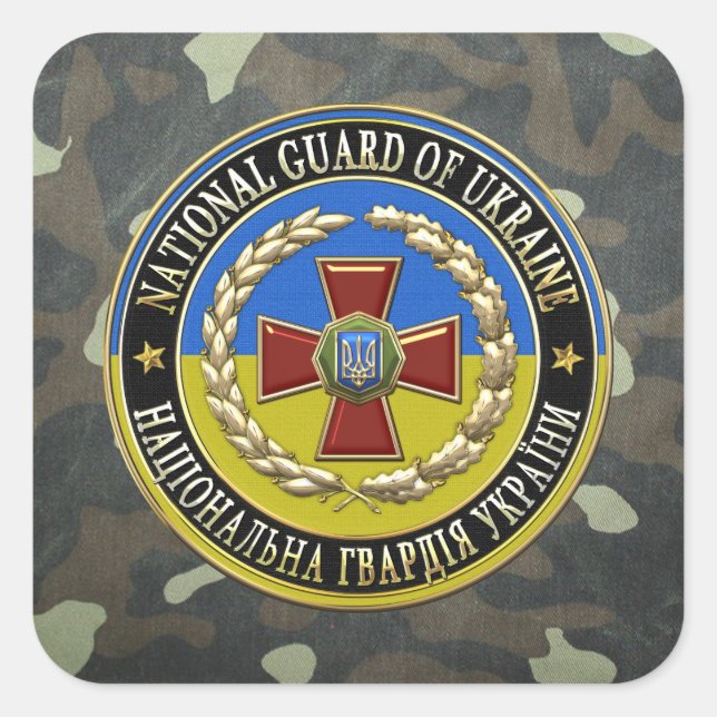 [500] Ukrainian National Guard [Special Edition] Square Sticker (Front)