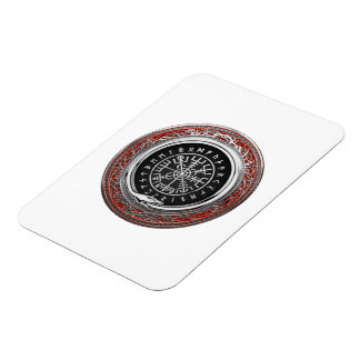 [500] Vegvisir - Viking Silver Magic Runic Compass Magnet