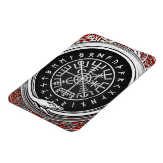 [500] Vegvisir - Viking Silver Magic Runic Compass Magnet