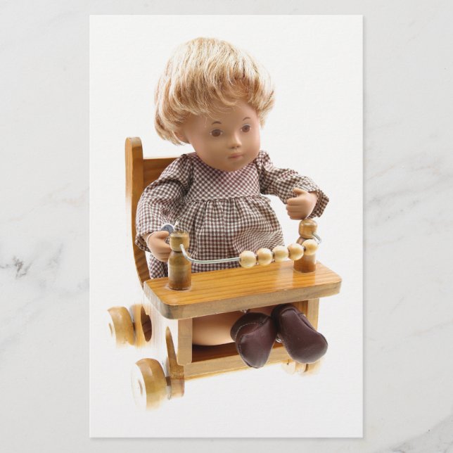 501  Sasha Baby honey blonde Sandy Notizpapier Stationery (Front)