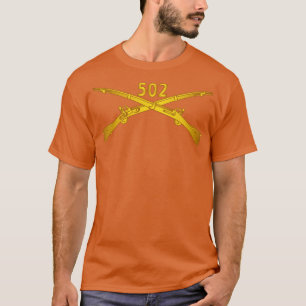 502nd Infantry Regt Infantry Br wo Txt T-Shirt