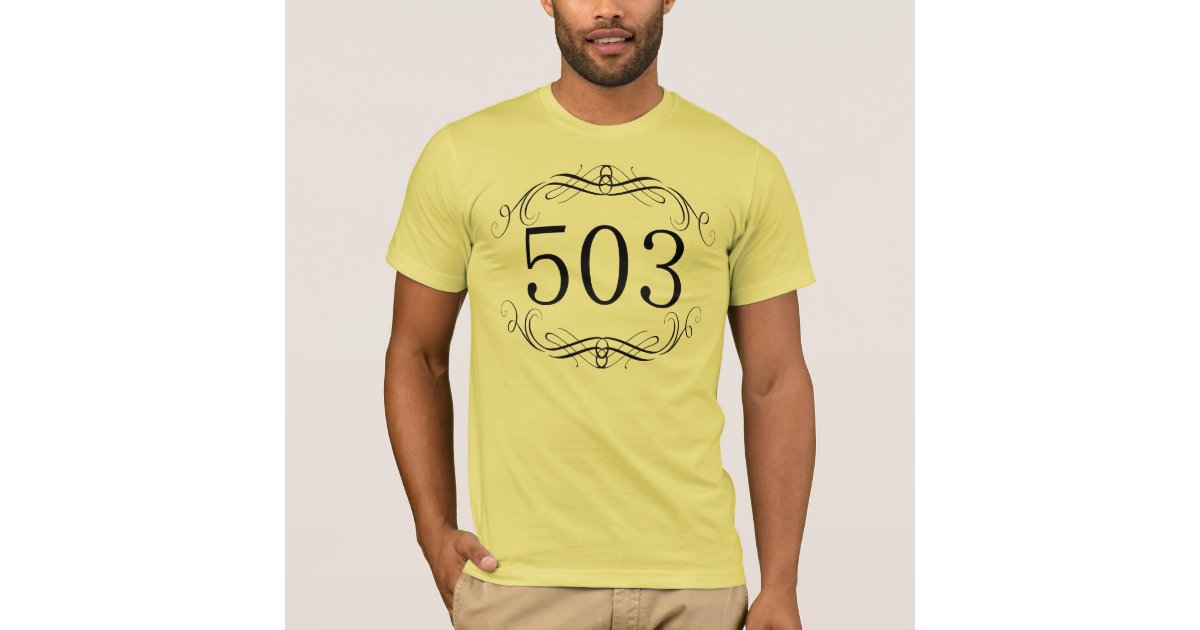 503-area-code-t-shirt-zazzle