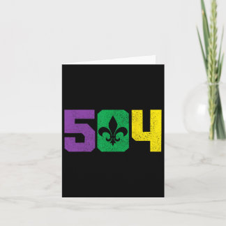 504 Area Code Pride Nola New Orleans Louisiana Mar Card