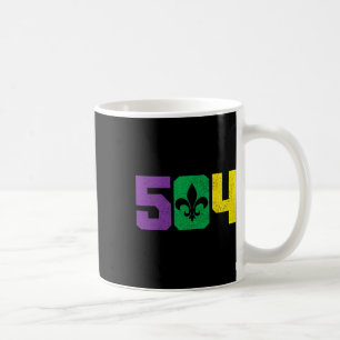 504 Area Code Pride Nola New Orleans Louisiana Mar Coffee Mug