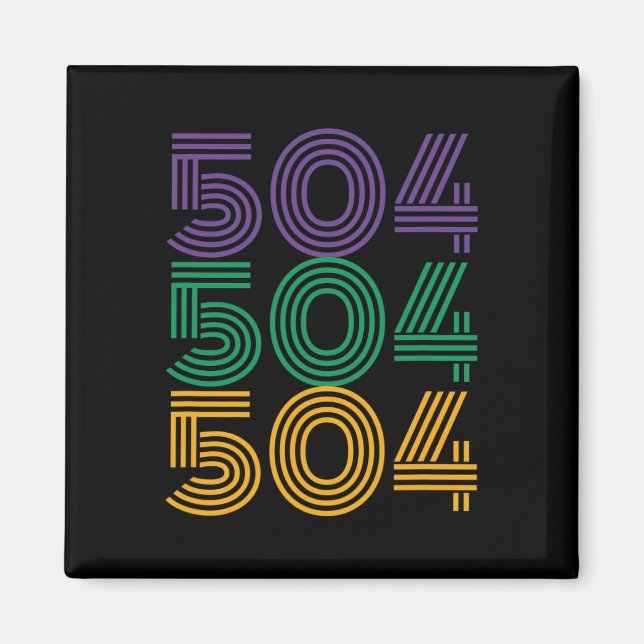 504 Mardi Gras 2025 Funny Carnival Costume Outfit  Magnet (Front)