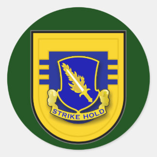 504th Infantry Regiment - 3d Battalion Flash Classic Round Sticker