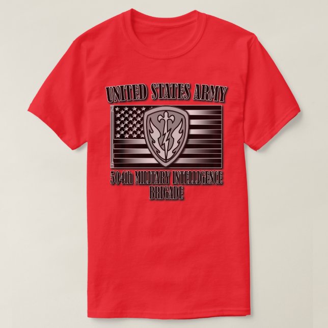 504th Military Intelligence Brigade T-Shirt (Design Front)