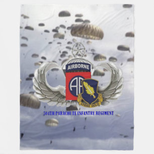 504th PIR Fleece Blanket