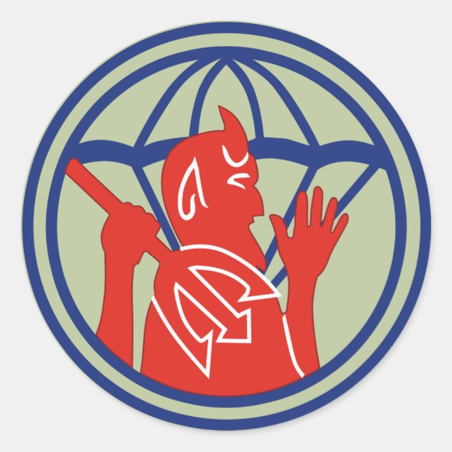 504th PIR REG (WWII) Classic Round Sticker (Front)