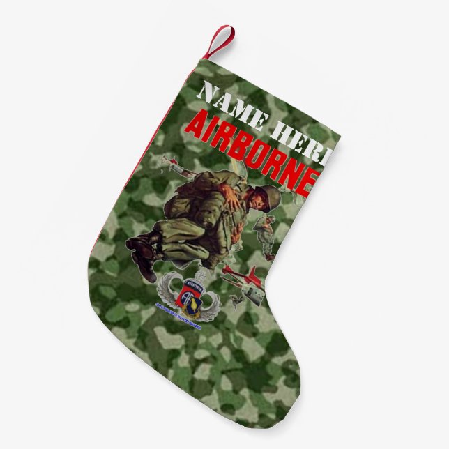 504th PIR Small Christmas Stocking (Front (Hanging))