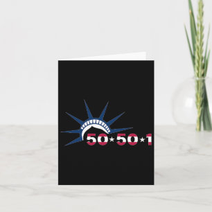 50501 Protest Movement Statue Of Liberty Against T Card