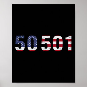 50501 Protest Subtle Resist Trump Poster
