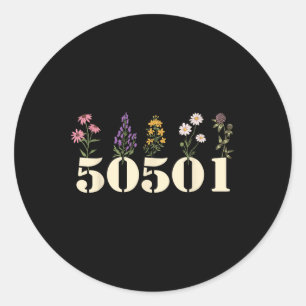 50501 Resist 50 Protests 50 States 1 Movement Anti Classic Round Sticker