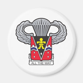 509th Airborne Crest with Airborne Wings Magnet