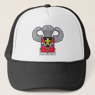509th Airborne Crest with Airborne Wings Trucker Hat