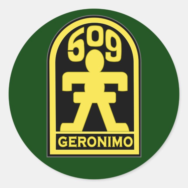 509th Infantry Regiment (Airborne) SSI Classic Round Sticker (Front)