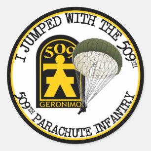 509th PIR Classic Round Sticker