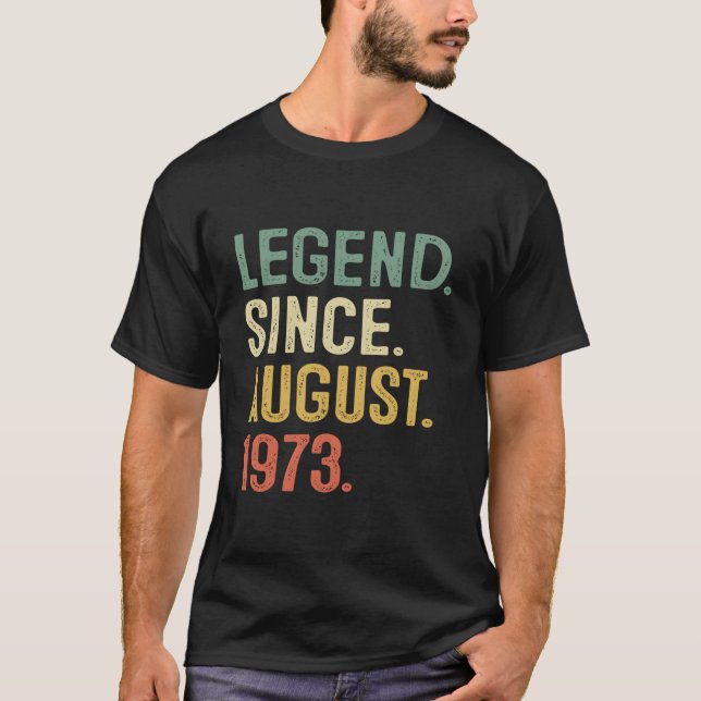 50 50Th Legend Since August 1973 T-Shirt (Front)