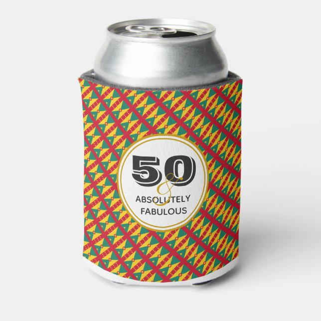 50 Absolutely Fabulous JAMAICAN  GRENADA Monogram Can Cooler (Can Back)